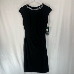 Lauren Ralph Lauren Dresses -Women’s Black Dress - Bedazzled -Size 0 -Midi - NWT
